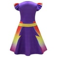 thumbnail image 2 of Girls Superhero Cat Cosplay Costume Short Sleeve Halloween Outfits, 2 of 6