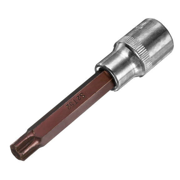 Uxcell 1/2-Inch Drive T52 Torx Bit Extra Long Socket, S2 Steel