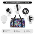 thumbnail image 5 of Horeoi Colorful Tie Dye Stained Glass 2 for Travel Duffle Bag with Adjustable Strap - Large Capacity Hand Carry for Gym Sports Outdoor, 5 of 8