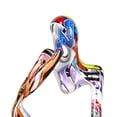 thumbnail image 2 of Resina Colorido Graffiti Escultura Pensador Figura abstracta (Pensador Izquierda L), 2 of 6