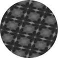 thumbnail image 1 of Ahgly Company Indoor Round Patterned Charcoal Black Area Rugs, 3' Round, 1 of 6