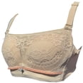 thumbnail image 4 of BIMEI Women Mastectomy Bra Breast Prosthesis with Pockets Wirefree Comfort Everyday Bra 2438,Beige,38 for B/C, 4 of 6