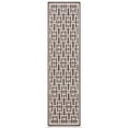 thumbnail image 3 of SAFAVIEH Dhurrie Waverly Geometric Moroccan Wool Area Rug, Chocolate/Ivory, 3' x 5', 3 of 7