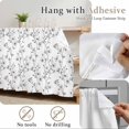 thumbnail image 5 of Grey Spring Floral Cabinet Curtains 35"W x 35"L, Elegant Watercolor Summer Botanical Sink Skirt for Bathroom Vanity Kitchen Self Adhesive, Dust-Proof Privacy Curtain for Shelves Closet Laundry Pantry, 5 of 9