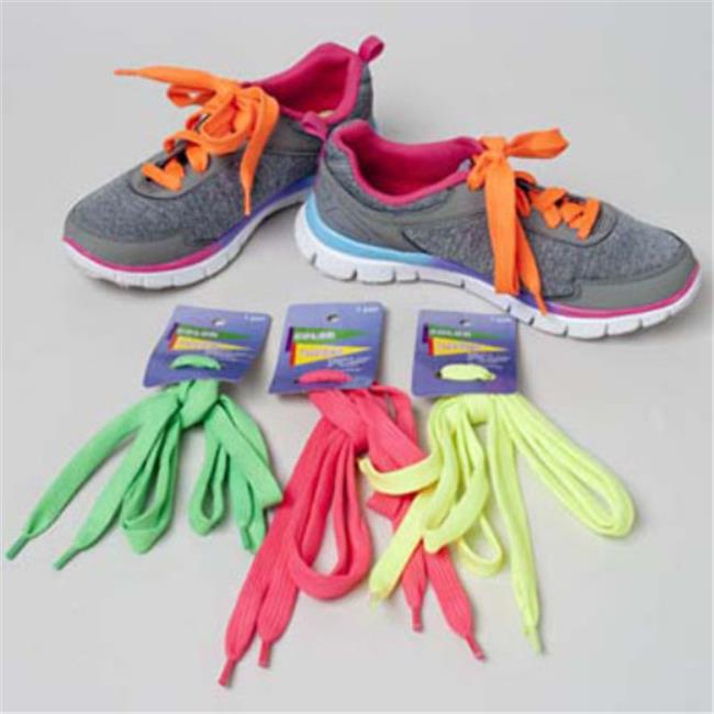 Bright Neon Shoelaces 4 Assorted Colors Case of 24 Walmart Canada
