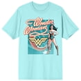 thumbnail image 6 of Wonder Woman Character Art Juniors Celadon T-shirt-Large, 6 of 7