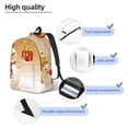 thumbnail image 3 of Vsdgher Christmas Snowman Gift Print Canvas Backpack Travel Rucksack Unisex Knapsack 15.7/17.7Inch Laptop Backpack for Work,College-Medium, 3 of 5
