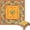 Yellow, variant on Mahjong Tablecloth Mahjong Mats 55" x 55" Inch, Flower, Blue