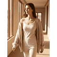 thumbnail image 7 of Tank Tops for Women Velvet Fleece Base Layer Sleeveless Crewneck Pullover Solid Straps Vest Dark Gray 2XL, 7 of 7
