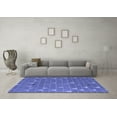 thumbnail image 3 of Ahgly Company Indoor Rectangle Abstract Blue Modern Area Rugs, 8' x 12', 3 of 4