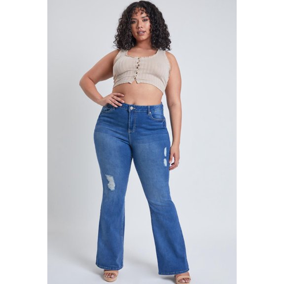 Women's Plus Essential Flare Jeans - Sale