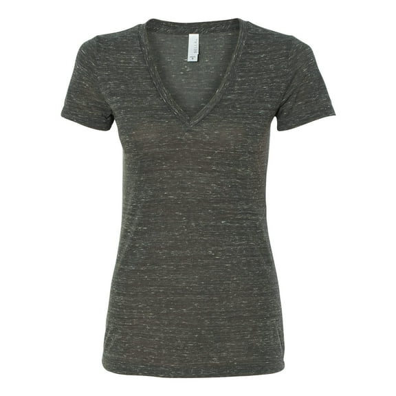 Bella   Canvas Women's Jersey Short Sleeve Deep V-Neck Tee B6035