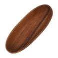 thumbnail image 3 of Wooden Salad Bowl Multipurpose Large Capacity Wooden Boat Shaped Bowl for Food Bread Fruits Snack Dessert, 3 of 18