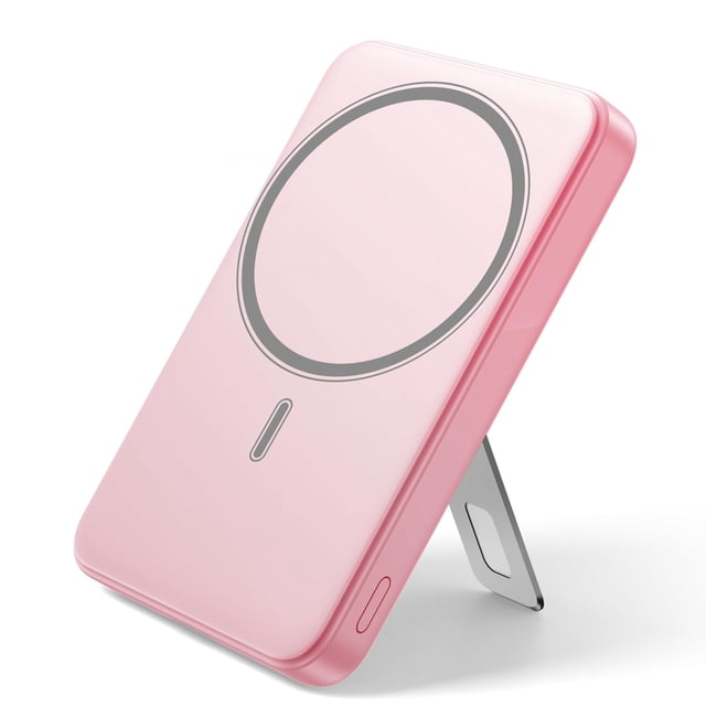 Cargador portátil Wowuwoai Magsafe Power Bank de 10000 mAh, color rosa