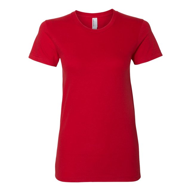 T-Shirt en Jersey Fin pour Femmes, TG, Rouge