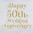 thumbnail image 3 of CafePress - 50Th Wedding Anniversary Gold Retro Typography T Shirt - Women's Classic T-Shirt, 3 of 4
