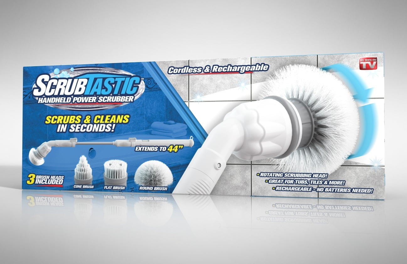 As Seen on TV Scrubtastic Handheld Rechargeable Power Spin Scrubber