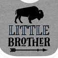 thumbnail image 4 of Inktastic Little Brother Native Buffalo Boys Baby Bib, 4 of 4