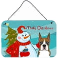 thumbnail image 4 of Carolines Treasures BB1879DS812 Snowman With Silver Gray Poodle Wall and Door Hanging Prints, 4 of 7