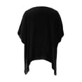 thumbnail image 3 of Ropa Playa Ocean Pacific para Mujer Túnica Cuello V Manga Codo Ruedo Picos Negro Talla Única, 3 of 4
