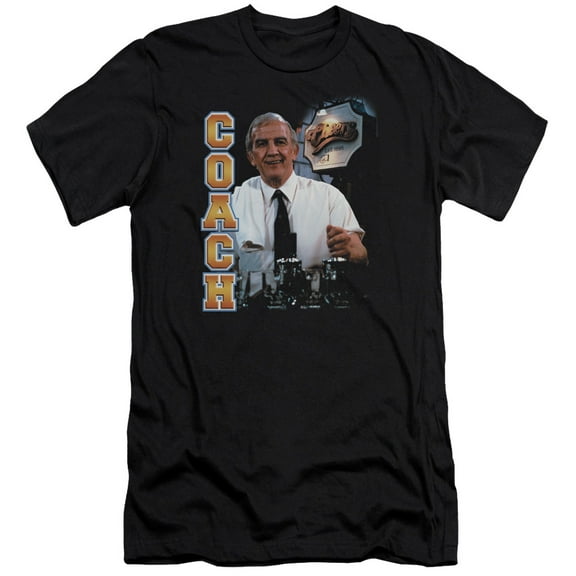 Cheers Coach Premium Canvas Adult Slim Fit 30/1 T-Shirt Black