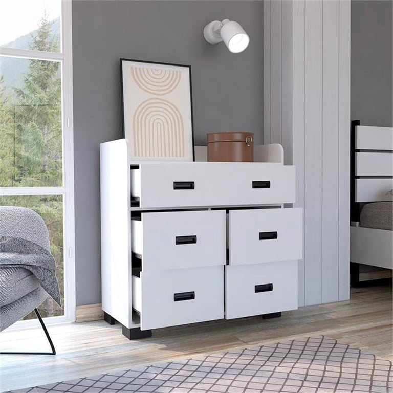 Home Square 2-Piece Set with 3 Door Armoire & Dresser in White Home Square 2-Piece Set with 3 Door Armoire & Dresser in White