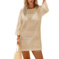 thumbnail image 2 of Vestido de ganchillo SAMPEEL para cubrir las vacaciones en la playa, talla XL, 2 of 5