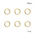 thumbnail image 1 of OULII 200pcs Split Keyring Golden Stainless Steel for Crafts, 1 of 3