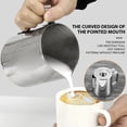 thumbnail image 5 of Xiao Hua 350ml stainless steel milk frother with lid, suitable for espresso, milk, cream, etc., can be used as a milk frother cup or frother, 1 piece, 5 of 5