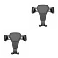 thumbnail image 2 of Langgg Car Holder  for Gravity Linkage Mobile Phone Bracket Air Vent Mount Car Accessory black 2Set, 2 of 6
