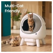 els pet Orbitie Wide Opening Self Cleaning Cat Litter Box, Automatic Cat Litter Box with App Control, Odor-Control and Dual Safety Protection