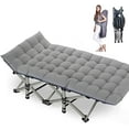 thumbnail image 2 of Slsy Folding Camping Cots with 2 Sided Mattress, Heavy Duty Wide Sleeping Cots, Folding Cots with Carry Bag, 2 of 10