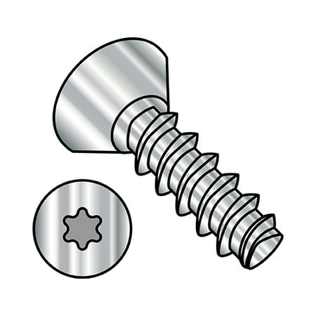 

10-14X1/2 6 Lobe Flat Undercut Thread Rolling Screws 48-2 Full Thread 18 8 SS Passivate Wax (Pack Qty 5 000) BC-1008LTU188