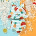 thumbnail image 2 of Fesfesfes Toddler Grils Baby Infant Swimwear Summer Sweet Cute Bathing Suits Beach Seaside Swimming Two Pieces Suit, 2 of 9