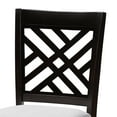 thumbnail image 5 of Baxton Studio Caron Modern and Contemporary Gray Fabric Upholstered Espresso Brown Finished 5-Piece Wood Pub Set, 5 of 7