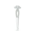 thumbnail image 3 of ANGARA Natural Criss Cross Infinity Halo Diamond Ring in 14K White Gold for Women (Size-4mm| Color-H| Clarity-SI2) | April Birthstone, Anniversary, Jewelry Gift for Women | Natural Diamond Ring, 3 of 9
