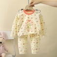 thumbnail image 2 of Linfrsh Toddler Boys Pajamas 4t Loungewear Long sleeve Pjs for Girls 6 9 12 18 24 Months 2T 3T 4T(Light Purple,7-8 Years), 2 of 4