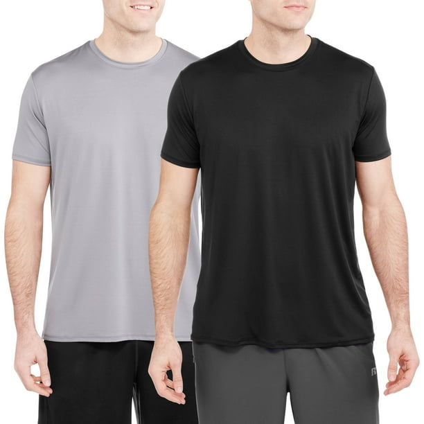 Athletic Works - Men's Poly Stretch Performance Undershirt, 2 Pack ...