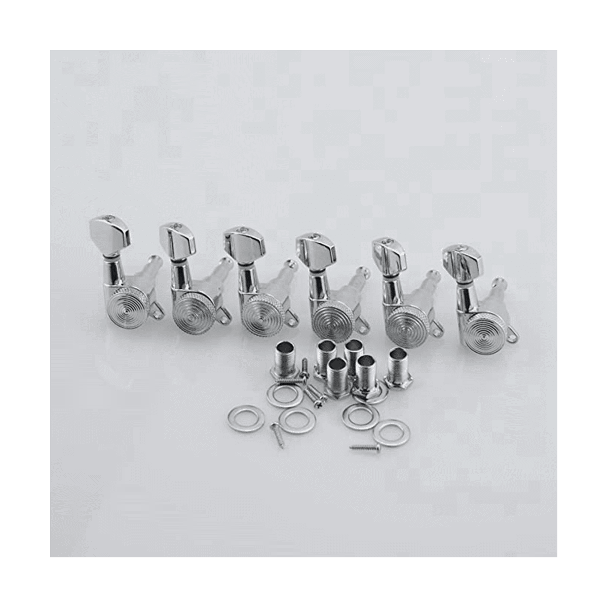 Silver 6R Locking Tuning Key Head Set Fully Enclosed Electric Wooden
