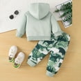 thumbnail image 4 of RUTAYY Children Boys Clothing Sets Long Sleeve Soft Plush Cute Animal Print Hooded Tops and Pants 2-Pack Chic Classic Outfit Sets, 4 of 9