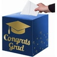 thumbnail image 6 of Graduation Card Box Holder, Congrats Grad Foldable Cardboard Decorations Box for Graduation Party Decoration and Grad Parties (Black), 6 of 10