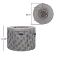 thumbnail image 3 of Kaur Outdoor Lightweight Concrete Circular Fire Pit, Gray, 3 of 11