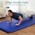 thumbnail image 4 of Best Choice Products 10ftx4ftx2in Folding Gym Mat 4-Panel Gymnastics Workout Floor Mats w/ Handles  Gray, 4 of 10
