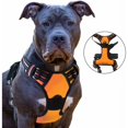 thumbnail image 2 of Arnés para perros, antitirones Arnés para mascotas con 2 clips para correa, chaleco acolchado suave ajustable para perros, chaleco Oxford reflectante antiestrangulamiento para mascotas con asa de fác, 2 of 5