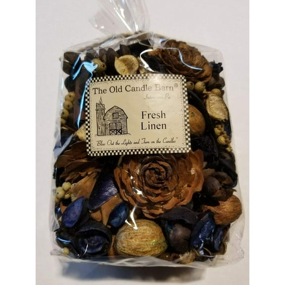 Old Candle Barn Fresh Linen Potpourri Large Bag - Perfect for Spring, Summer, Fall, and Winter Decoration or Bowl Filler