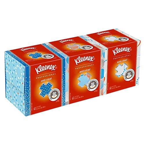 Kleenex Professional Facial Tissue Cube for Business (21286), White, 3 Boxes/Bundle