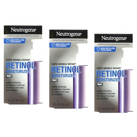 Neutrogena Rapid Wrinkle Repair Moisturizer Night 1 oz (Pack of 3)