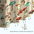 thumbnail image 6 of Colorful Mushroom Doodle Beige Pattern Shower Curtain 72"x72" ,Bathroom Decorative Shower Curtains Set with 12 Hooks,Modern Waterproof Washable Shower Curtain, 6 of 6