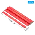 thumbnail image 2 of Uxcell Carpenter Pencils, 24 Pcs Black Ink Flat Octagonal Hard Construction Pencils, Red, 2 of 5