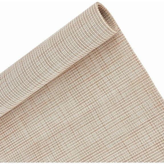 14CT Plastic Cross Stitch Fabric 39.4 * 11.9inch Brownish Yellow Aida Cloth Craft Embroidery Cloth